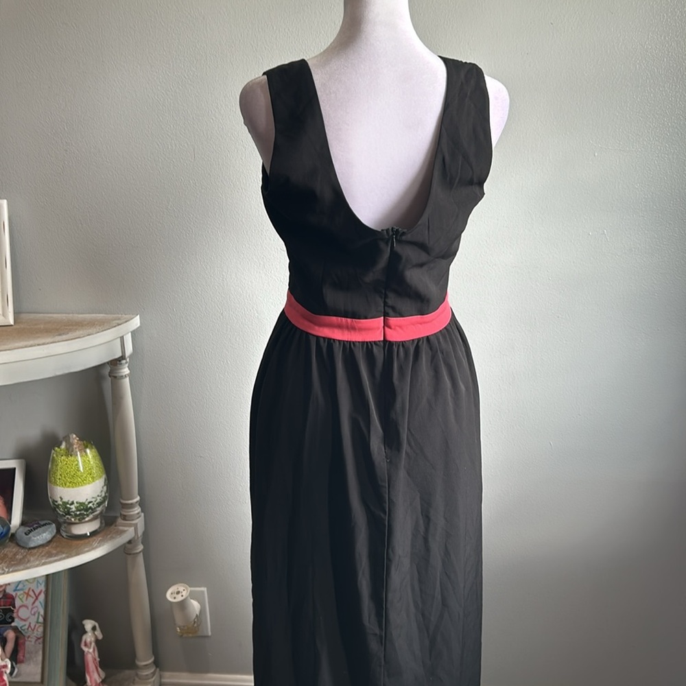 [Sweet Storm] Black/Pink Cut Out Maxi Dress - Size Medium - Picture 5 of 5